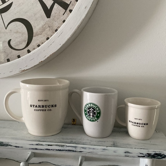 Starbucks Small Abbey Coffee Mug from 2002 White Barista Espresso Mug - Picture 5 of 5